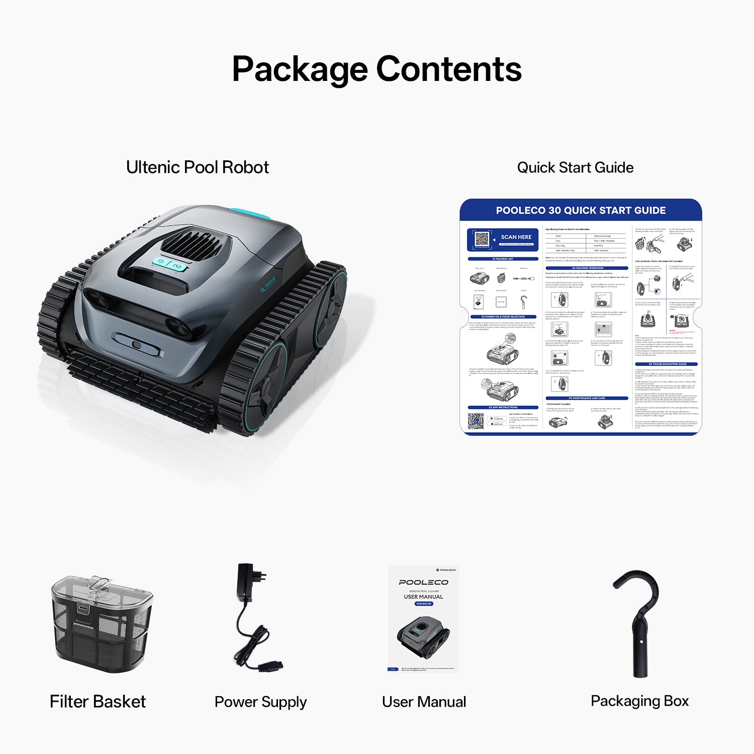 Ultenic Pooleco 30 Cordless Robotic Pool Cleaner