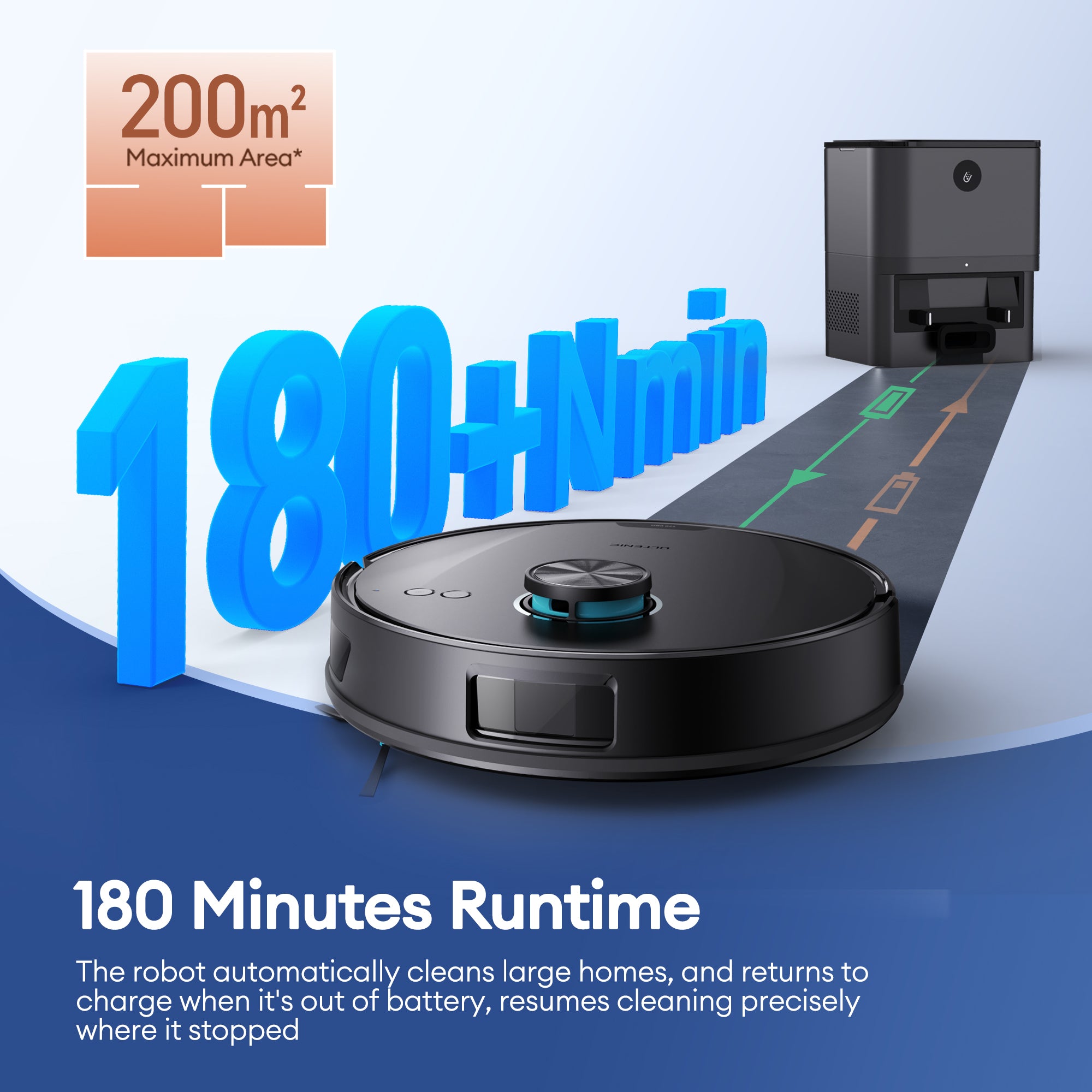 Ultenic T20 Pro Robot Vacuum Cleaner with Mop