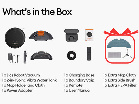 Ultenic D6s Robot Vacuum and Mop Combo Ultenic