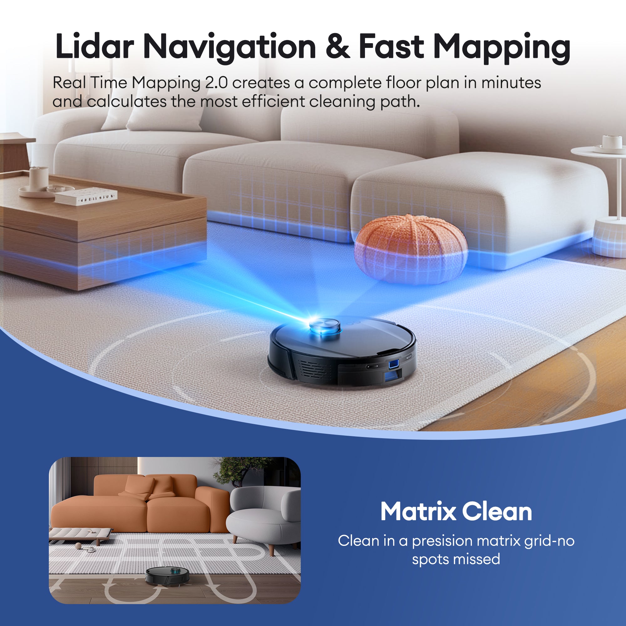 Ultenic T20 Pro Robot Vacuum Cleaner with Mop