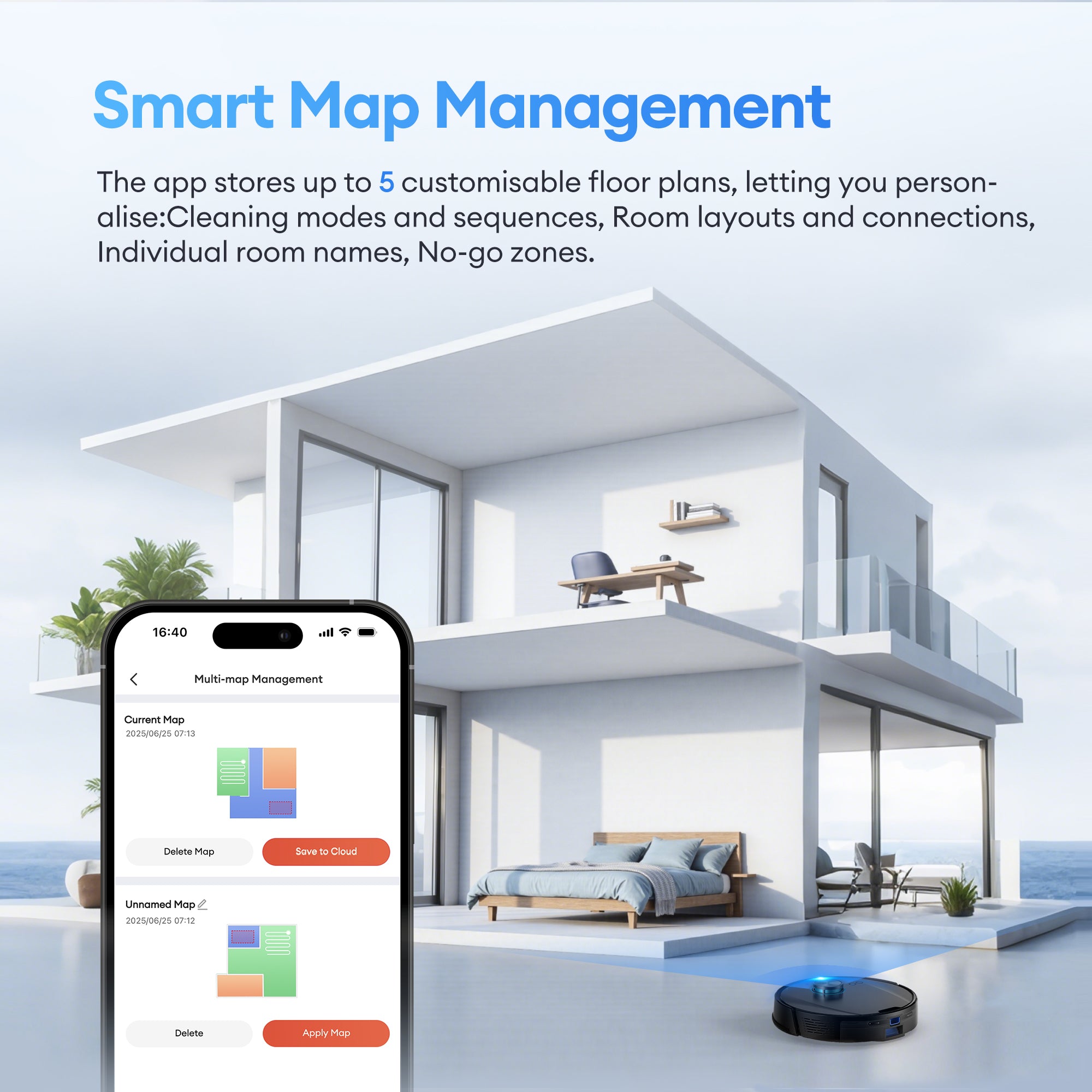 Ultenic T20 Pro Robot Vacuum Cleaner with Mop - Perfect Christmas Gift